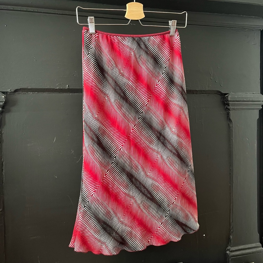 90s Printed Slip Skirt